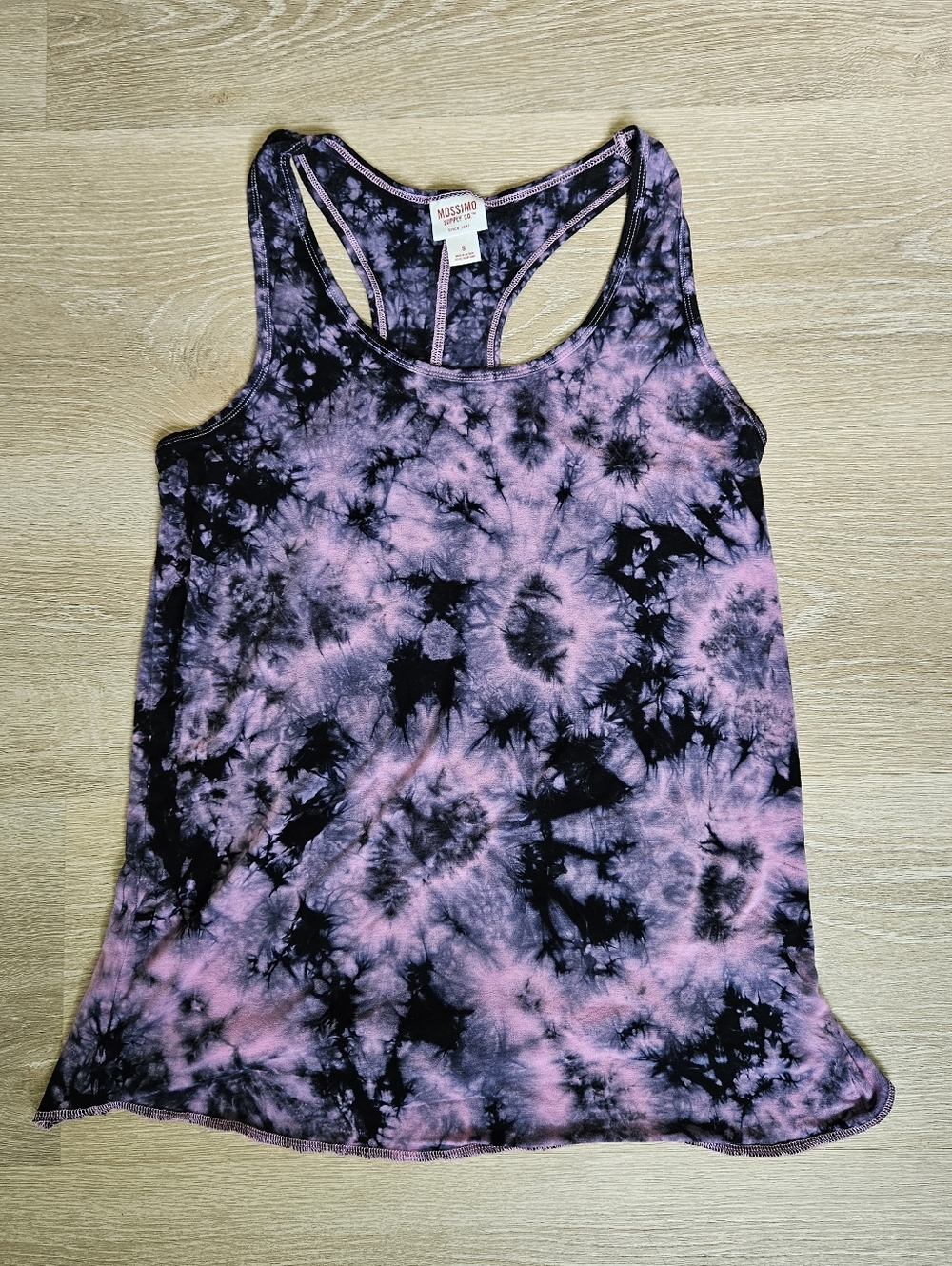 Purple Tie Dye Racerback Tank Top - Size Small